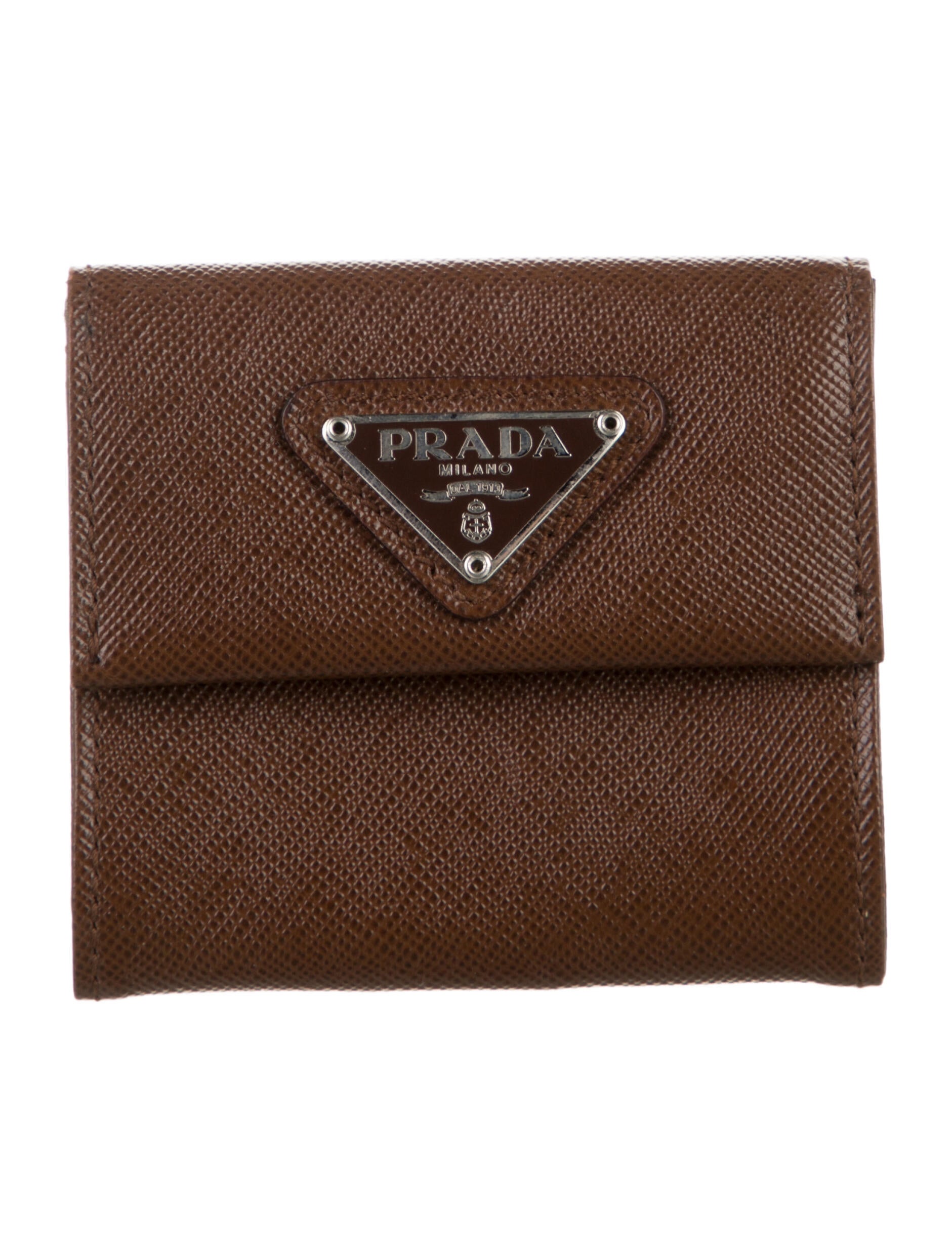 Prada Saffiano Lux Leather Compact Wallet