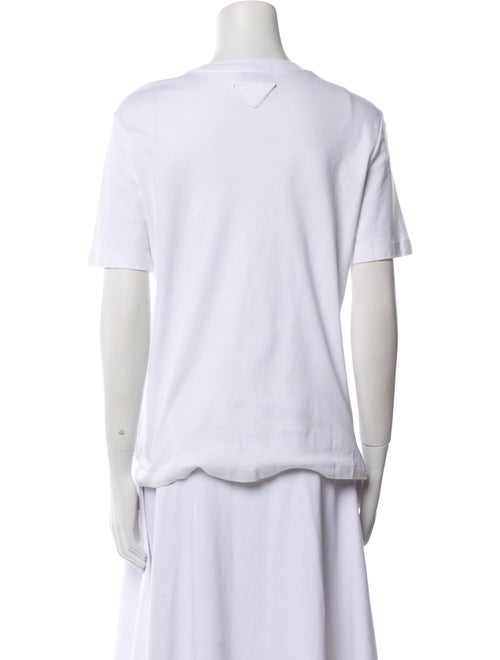 Prada 2021 Sequined Logo T-Shirt