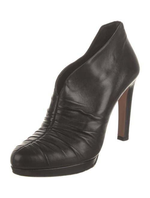 Prada Leather Pleated Accents Pumps
