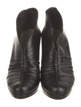 Prada Leather Pleated Accents Pumps