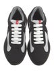 Prada Leather Colorblock Pattern Sneakers