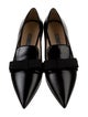 Prada Leather Bow Accents Ballet Flats