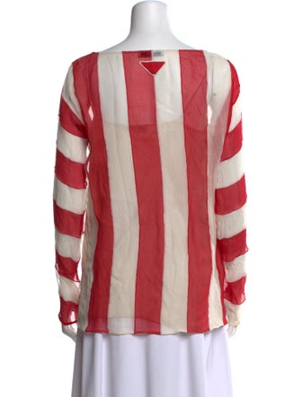 Prada 2016 Striped Blouse