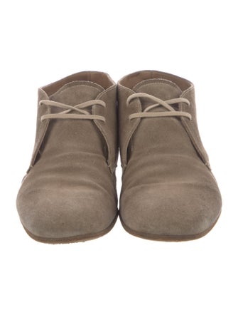 Prada Suede Lace-Up Boots