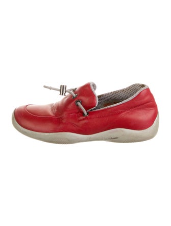 Prada Sport Kids' Leather Low Top Loafers