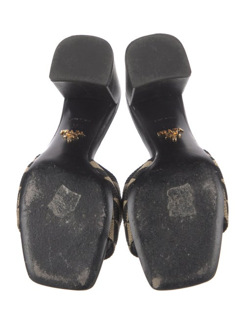 Prada Leather Printed Slides