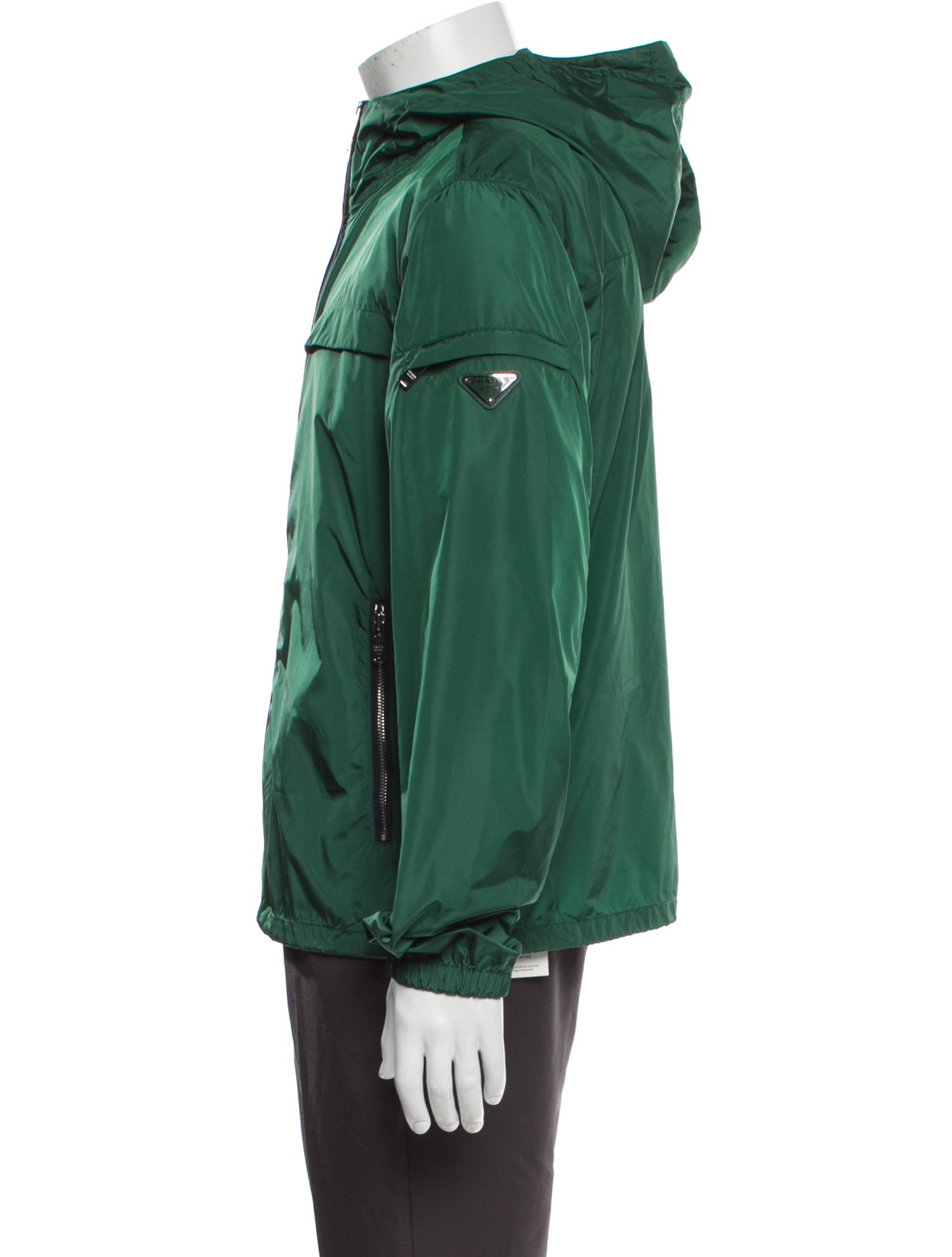 Prada 2013 Enameled Metal Triangle Windbreaker
