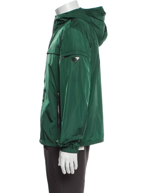 Prada 2013 Enameled Metal Triangle Windbreaker