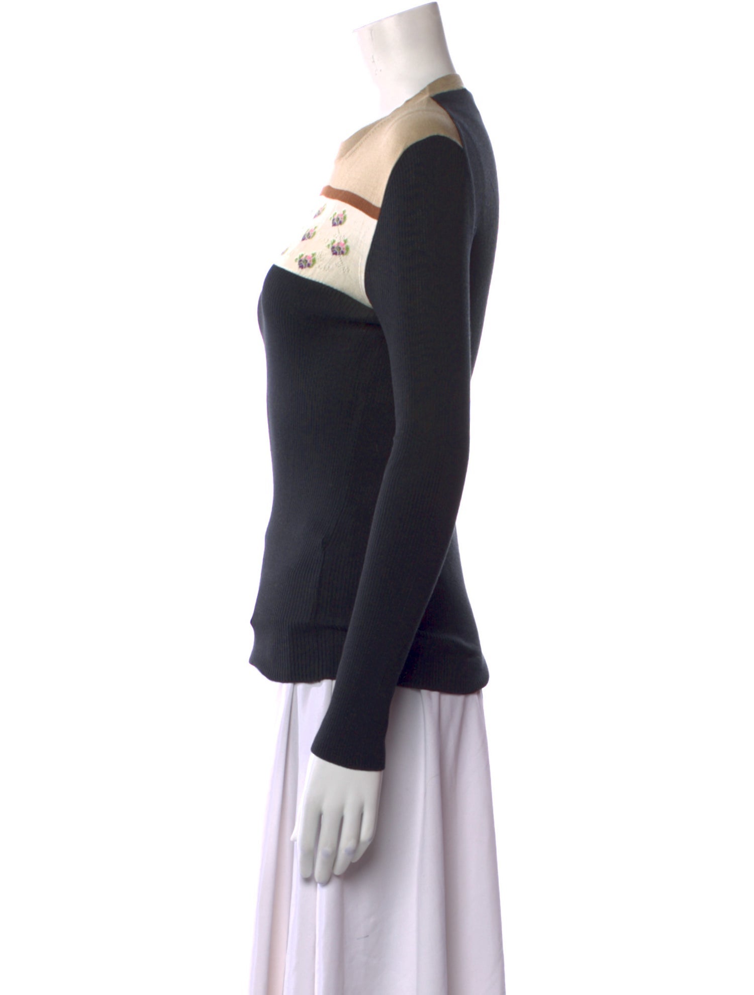 Prada 2016 Colorblock Pattern Top