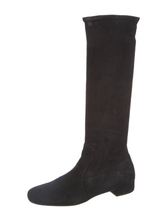 Prada Suede Riding Boots