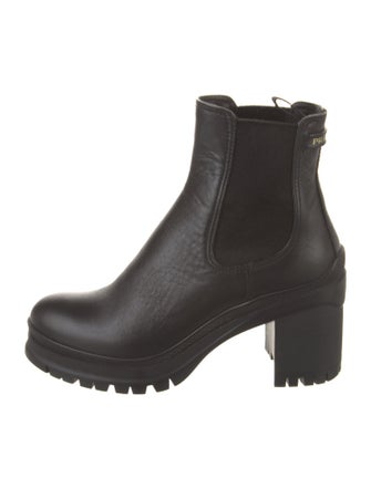 Prada Leather Chelsea Boots