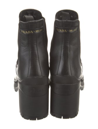 Prada Leather Chelsea Boots