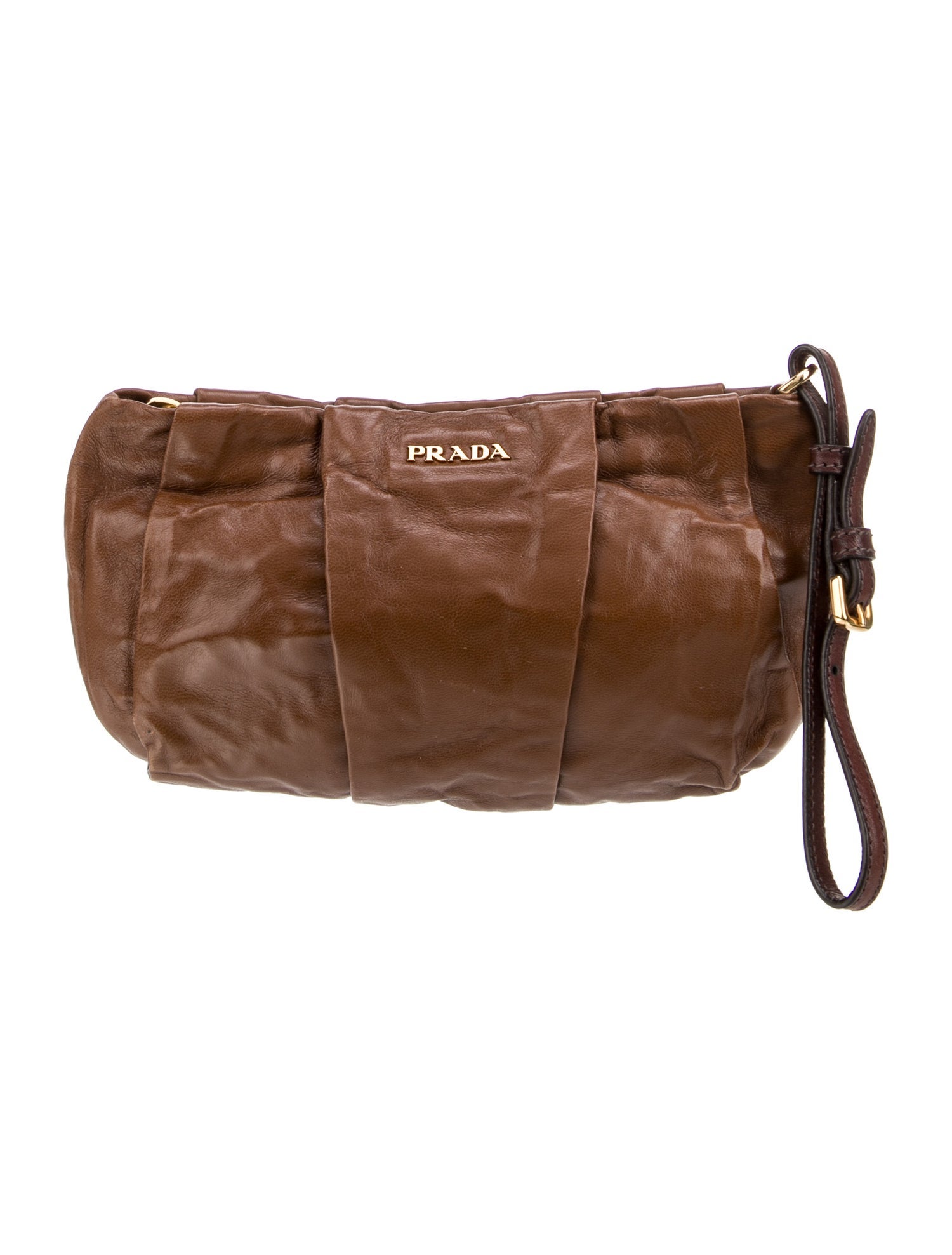 Prada Nappa Antique Leather Clutch