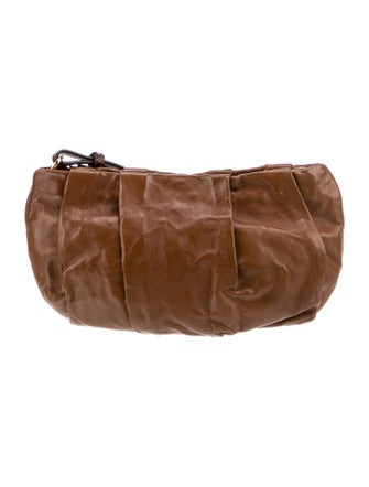 Prada Nappa Antique Leather Clutch