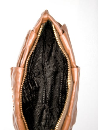 Prada Nappa Antique Leather Clutch