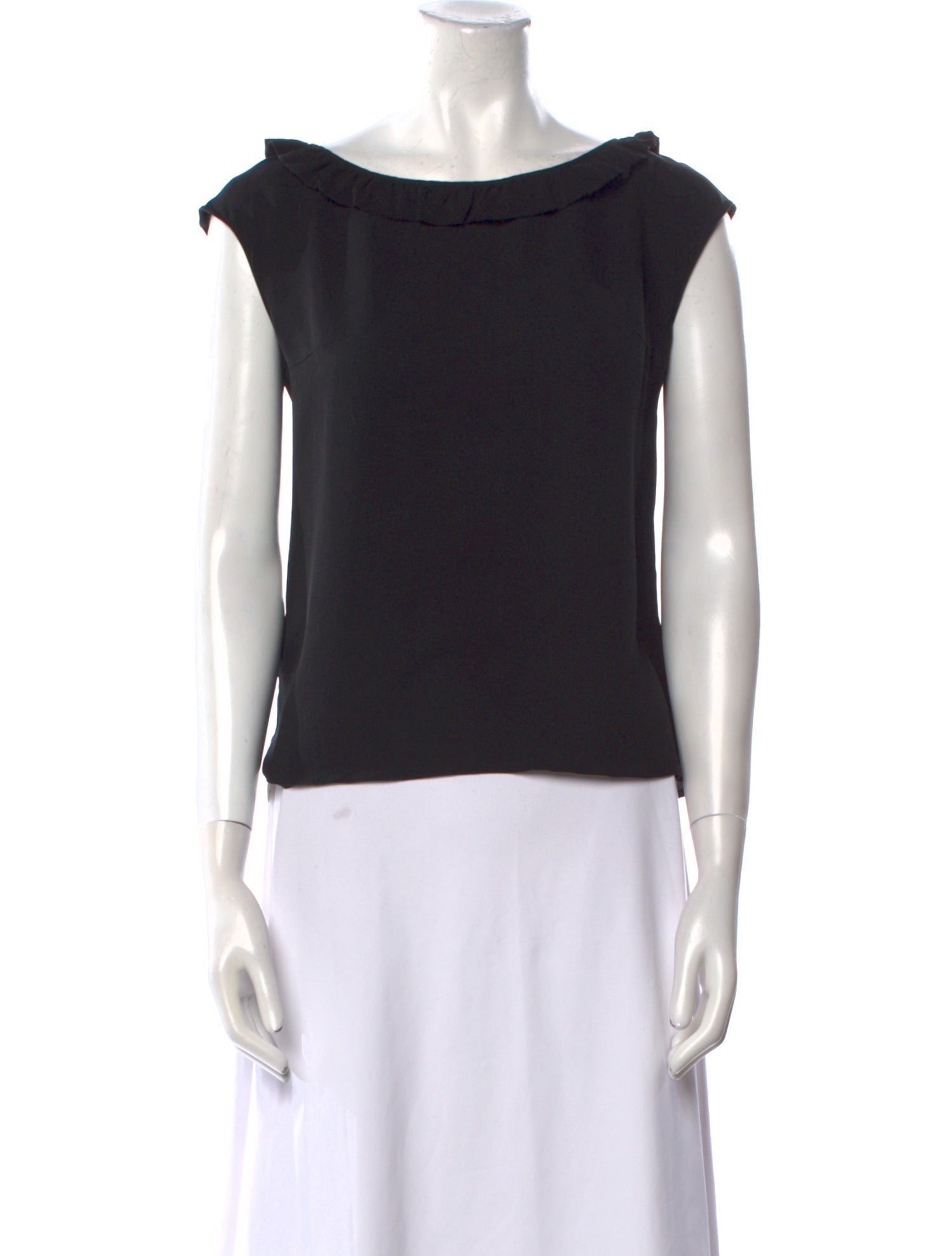 Prada 2015 Bateau Neckline Top