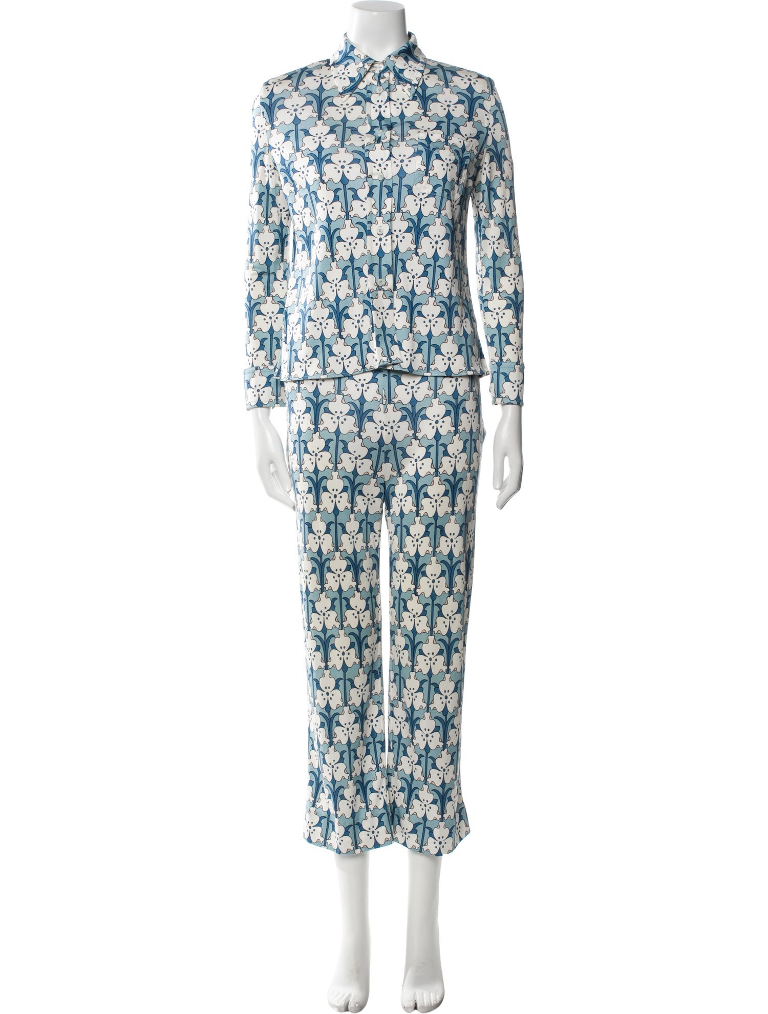 Prada 2017 Silk Pant Set