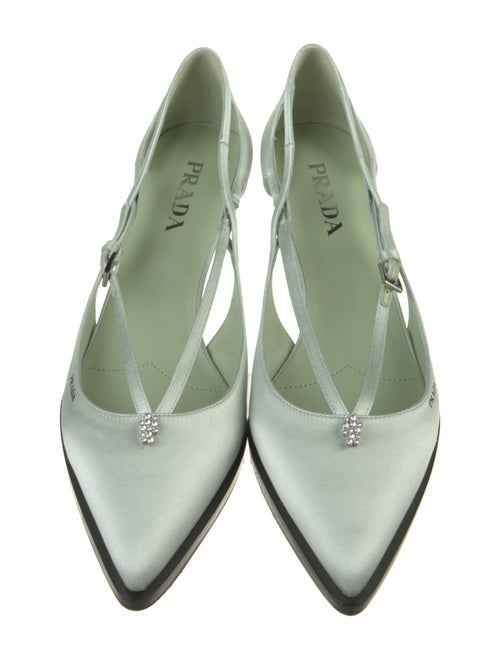 Prada Silk Crystal Embellishments D'Orsay Pumps