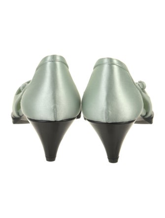 Prada Silk Crystal Embellishments D'Orsay Pumps