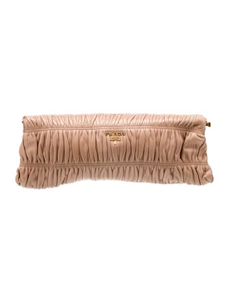 Prada Nappa Gaufre Leather Clutch