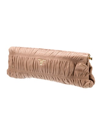 Prada Nappa Gaufre Leather Clutch