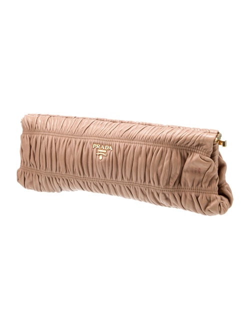 Prada Nappa Gaufre Leather Clutch