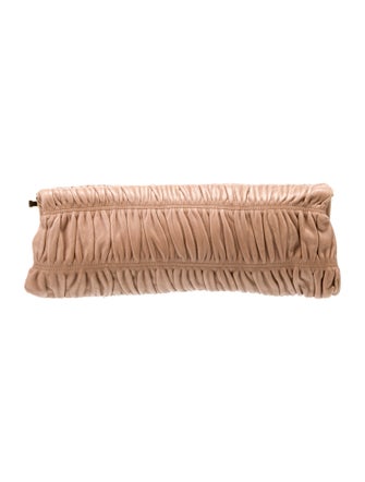Prada Nappa Gaufre Leather Clutch