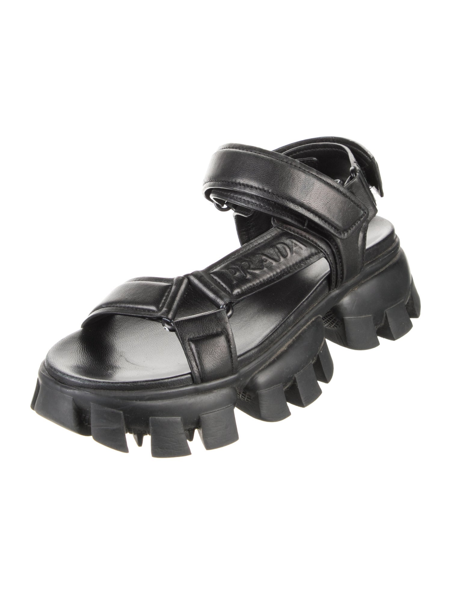 Prada Leather Slingback Sandals