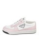 Prada Nylon Leather Trim Embellishment Sneakers