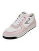 Prada Nylon Leather Trim Embellishment Sneakers