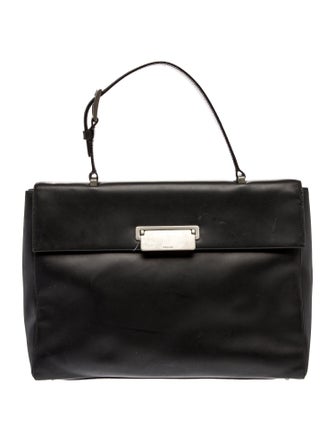 Prada Spazzolato Leather Top Handle Bag