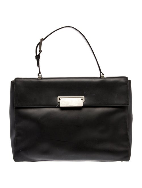 Prada Spazzolato Leather Top Handle Bag
