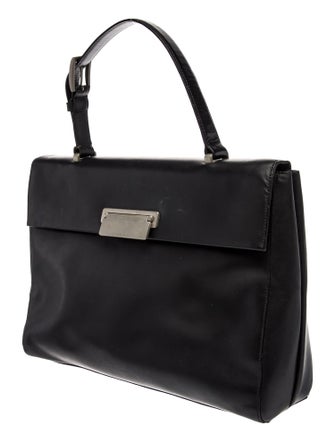 Prada Spazzolato Leather Top Handle Bag