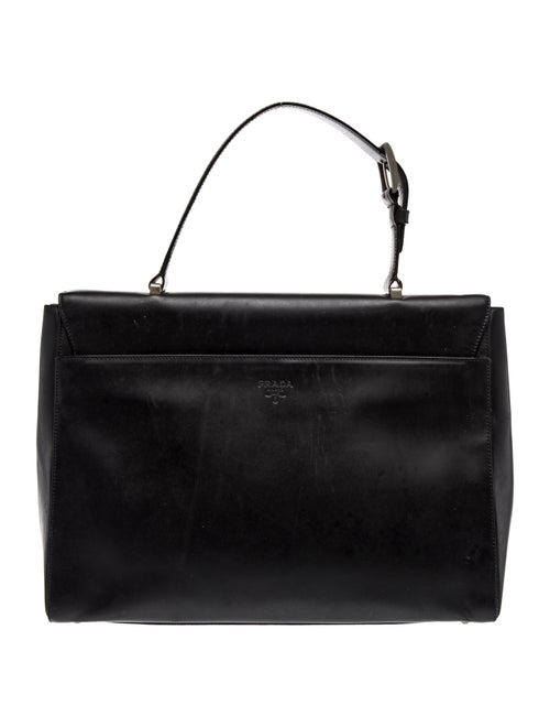 Prada Spazzolato Leather Top Handle Bag