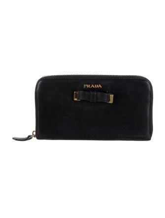 Prada Leather Continental Wallet