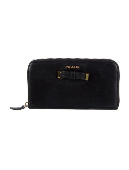 Prada Leather Continental Wallet