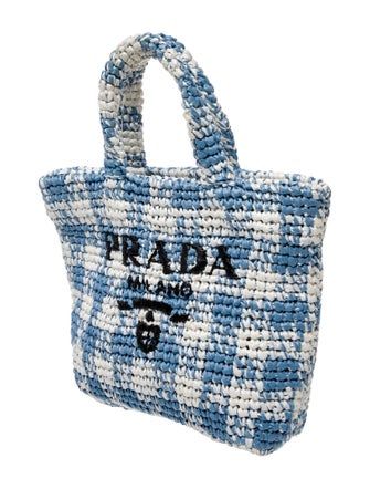 Prada Enameled Metal Triangle Top Handle Bag