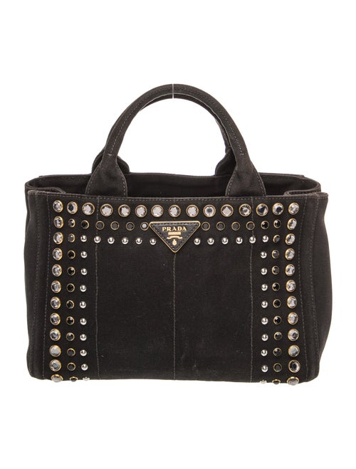 Prada Canvas Bijoux Canapa Small