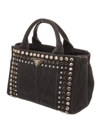 Prada Canvas Bijoux Canapa Small