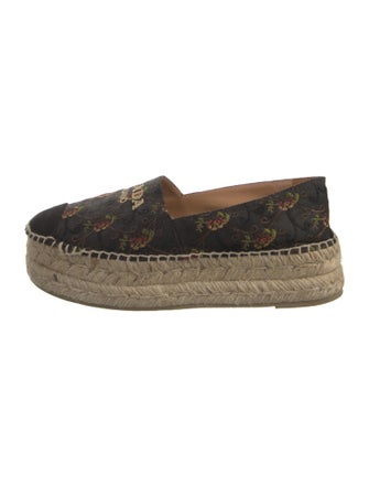 Prada Canvas Floral Print Espadrilles