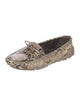 Prada Snakeskin Animal Print Loafers