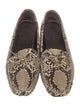 Prada Snakeskin Animal Print Loafers