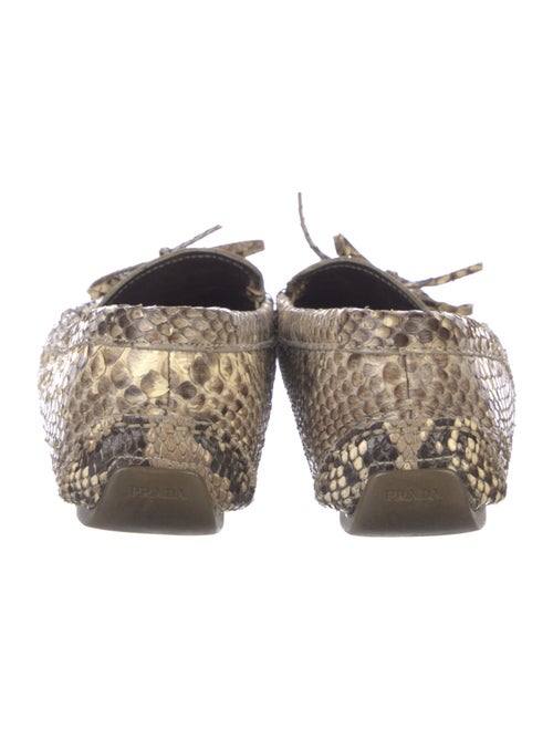 Prada Snakeskin Animal Print Loafers