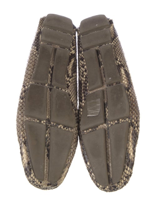 Prada Snakeskin Animal Print Loafers
