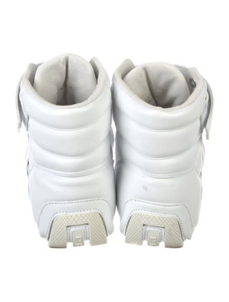 Prada Leather Printed Sneakers