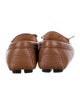 Prada Leather Bow Accents Loafers