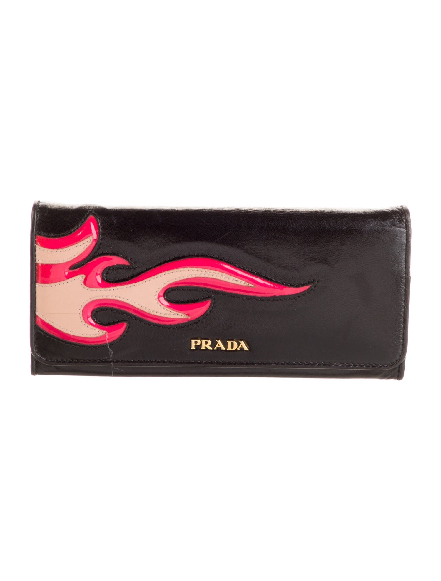 Prada Goat Leather Continental Wallet