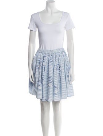 Prada 2022 Striped Skirt Set