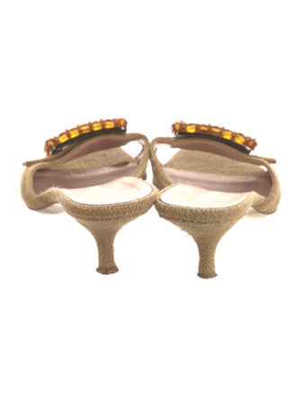 Prada Beaded Accents Sandals