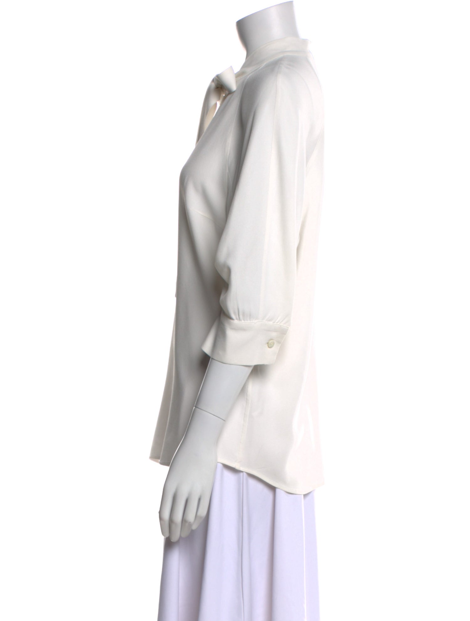 Prada 2017 Tie Neck Blouse